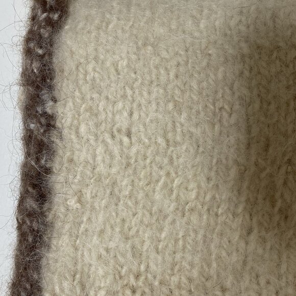 Artisan Handmade Wool Shoulder Bag • Earth Tons • Button Flap • Cottagecore - Picture 6 of 8